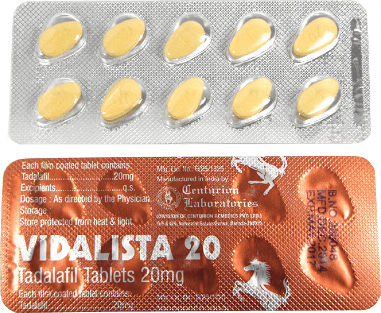 Vidalista 20 mg Tadalafil tablets